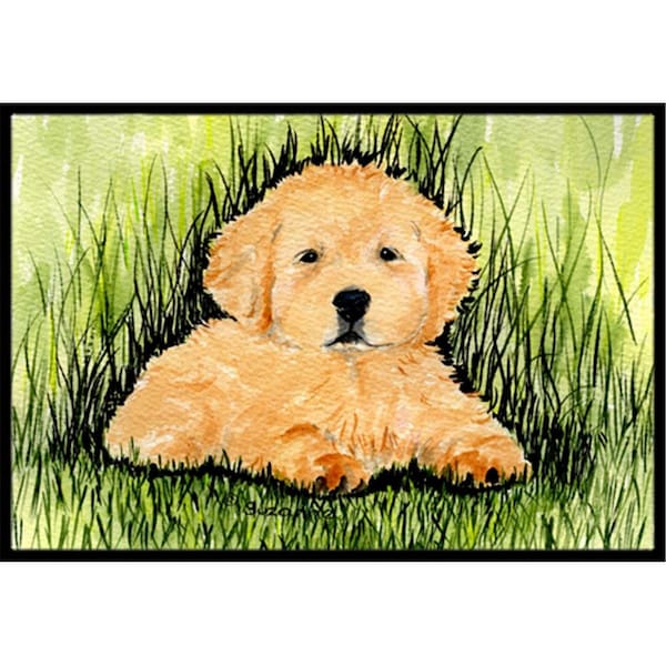 Carolines Treasures 18 x 27 in. Golden Retriever Indoor Outdoor Doormat SS8476MAT - main